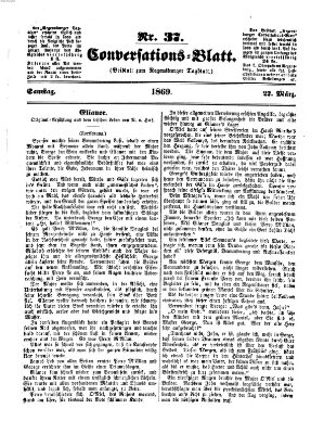 Regensburger Conversations-Blatt (Regensburger Tagblatt) Samstag 27. März 1869