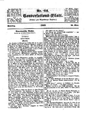 Regensburger Conversations-Blatt (Regensburger Tagblatt) Sonntag 23. Mai 1869