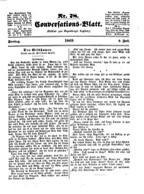 Regensburger Conversations-Blatt (Regensburger Tagblatt) Freitag 2. Juli 1869
