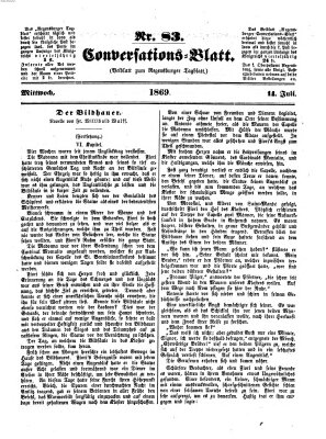 Regensburger Conversations-Blatt (Regensburger Tagblatt) Mittwoch 14. Juli 1869