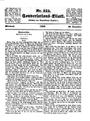 Regensburger Conversations-Blatt (Regensburger Tagblatt) Mittwoch 29. Dezember 1869