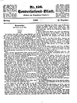 Regensburger Conversations-Blatt (Regensburger Tagblatt) Freitag 31. Dezember 1869