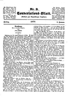 Regensburger Conversations-Blatt (Regensburger Tagblatt) Freitag 7. Januar 1870