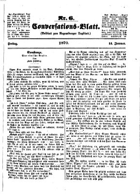 Regensburger Conversations-Blatt (Regensburger Tagblatt) Freitag 14. Januar 1870