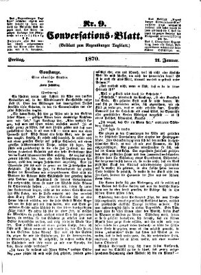 Regensburger Conversations-Blatt (Regensburger Tagblatt) Freitag 21. Januar 1870