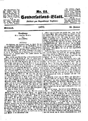 Regensburger Conversations-Blatt (Regensburger Tagblatt) Mittwoch 26. Januar 1870