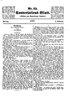 Regensburger Conversations-Blatt (Regensburger Tagblatt) Freitag 4. Februar 1870