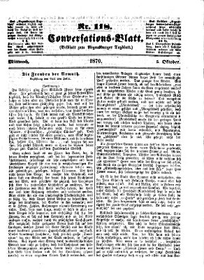 Regensburger Conversations-Blatt (Regensburger Tagblatt) Mittwoch 5. Oktober 1870