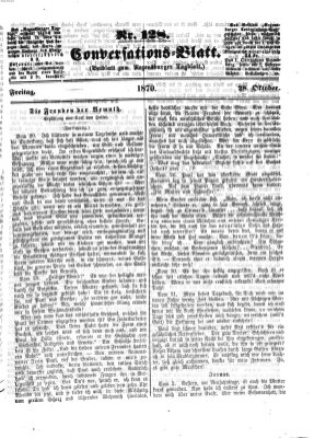 Regensburger Conversations-Blatt (Regensburger Tagblatt) Freitag 28. Oktober 1870