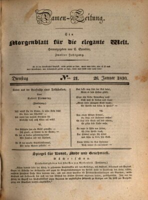 Damen-Zeitung Dienstag 26. Januar 1830