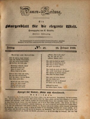 Damen-Zeitung Freitag 26. Februar 1830