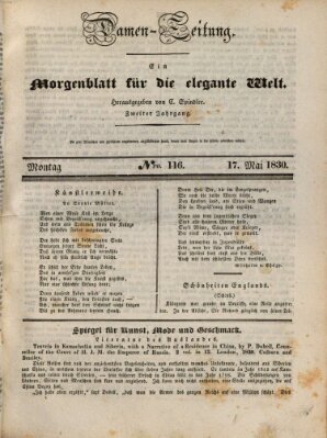 Damen-Zeitung Montag 17. Mai 1830