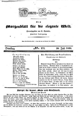 Damen-Zeitung Dienstag 20. Juli 1830
