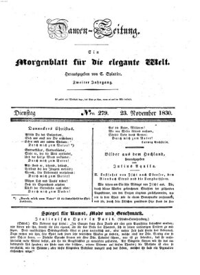 Damen-Zeitung Dienstag 23. November 1830