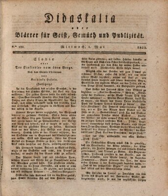 Didaskalia oder Blätter für Geist, Gemüth und Publizität (Didaskalia) Mittwoch 4. Mai 1825