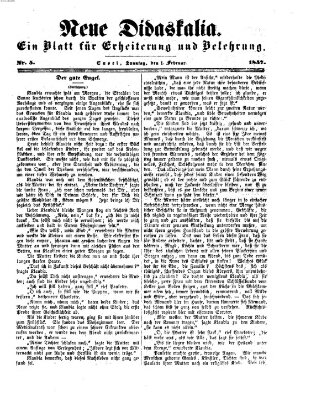 Neue Didaskalia (Pfälzer) Sonntag 1. Februar 1857