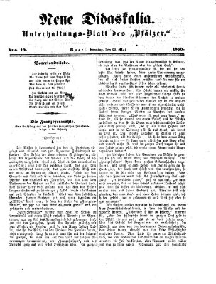 Neue Didaskalia (Pfälzer) Sonntag 22. Mai 1859
