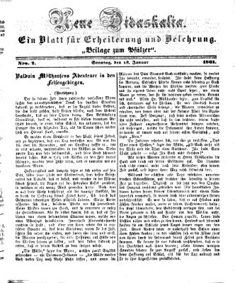 Neue Didaskalia (Pfälzer) Sonntag 13. Januar 1861