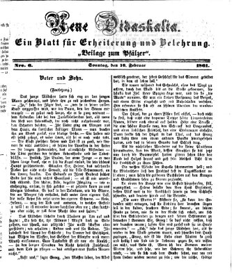 Neue Didaskalia (Pfälzer) Sonntag 10. Februar 1861