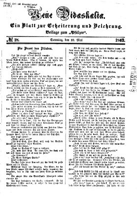 Neue Didaskalia (Pfälzer) Sonntag 10. Mai 1863