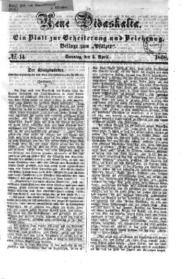 Neue Didaskalia (Pfälzer) Sonntag 5. April 1868