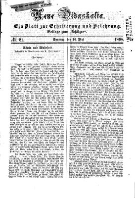 Neue Didaskalia (Pfälzer) Sonntag 24. Mai 1868