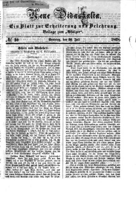 Neue Didaskalia (Pfälzer) Sonntag 26. Juli 1868