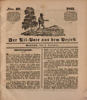 Der Eil-Bote aus dem Bezirk (Der Eilbote) Samstag 5. Oktober 1833