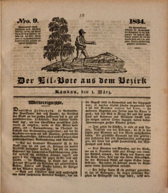 Der Eil-Bote aus dem Bezirk (Der Eilbote) Samstag 1. März 1834