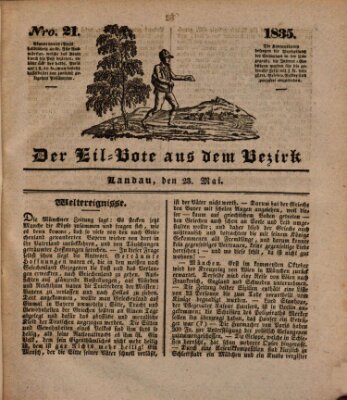 Der Eil-Bote aus dem Bezirk (Der Eilbote) Samstag 23. Mai 1835
