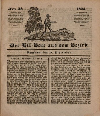 Der Eil-Bote aus dem Bezirk (Der Eilbote) Samstag 19. September 1835