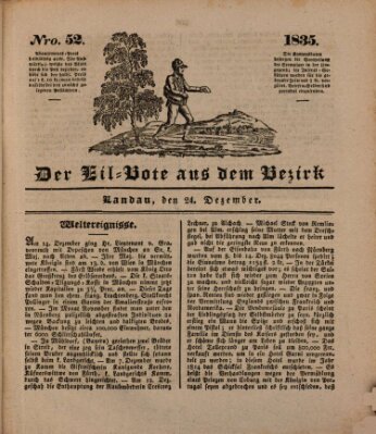 Der Eil-Bote aus dem Bezirk (Der Eilbote) Donnerstag 24. Dezember 1835