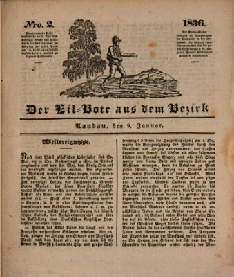 Der Eil-Bote aus dem Bezirk (Der Eilbote) Samstag 9. Januar 1836