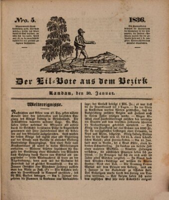 Der Eil-Bote aus dem Bezirk (Der Eilbote) Samstag 30. Januar 1836