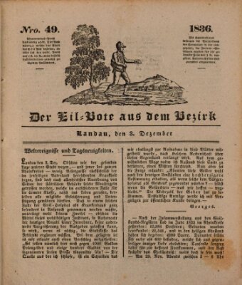 Der Eil-Bote aus dem Bezirk (Der Eilbote) Samstag 3. Dezember 1836