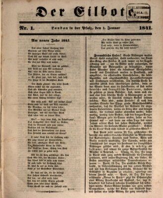 Der Eilbote Freitag 1. Januar 1841