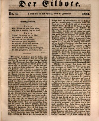 Der Eilbote Samstag 6. Februar 1841
