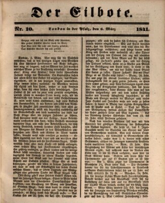 Der Eilbote Samstag 6. März 1841