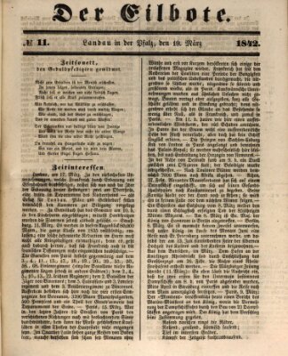 Der Eilbote Samstag 19. März 1842