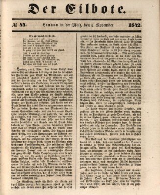 Der Eilbote Samstag 5. November 1842