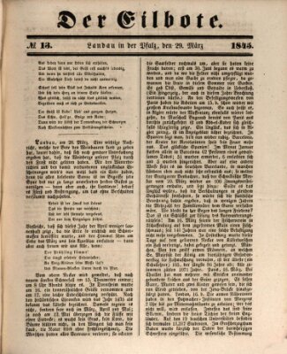 Der Eilbote Samstag 29. März 1845