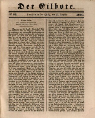 Der Eilbote Samstag 22. August 1846