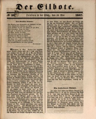 Der Eilbote Mittwoch 19. Mai 1847