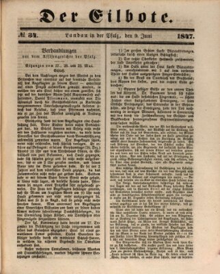 Der Eilbote Mittwoch 9. Juni 1847