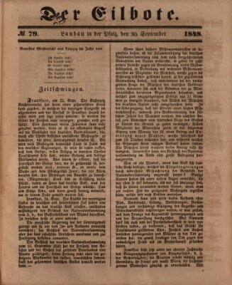 Der Eilbote Samstag 30. September 1848