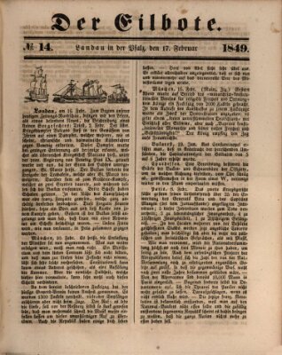 Der Eilbote Samstag 17. Februar 1849
