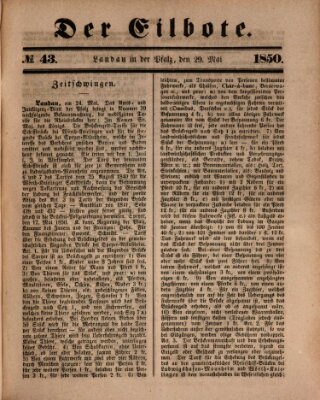Der Eilbote Mittwoch 29. Mai 1850