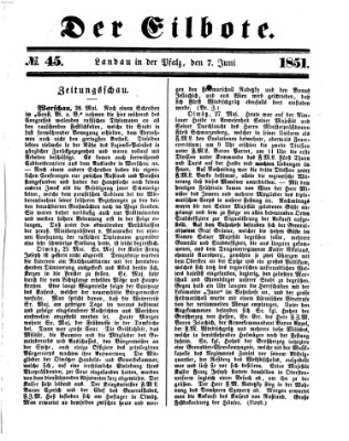 Der Eilbote Samstag 7. Juni 1851