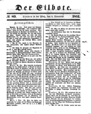 Der Eilbote Samstag 8. November 1851