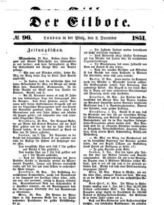 Der Eilbote Mittwoch 3. Dezember 1851
